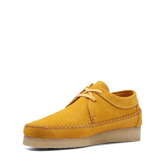 Clarks Mens Weaver Yellow Shoes (NWT) - Picture 4 of 6